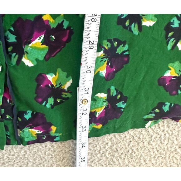 GREYLIN Silk Dress Floral Button Front Lined - Picture 4 of 16